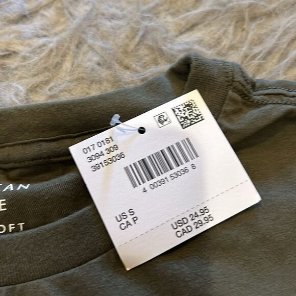 NWT American Eagle super soft olive‎ green graphic tshirt size small - Picture 3 of 5